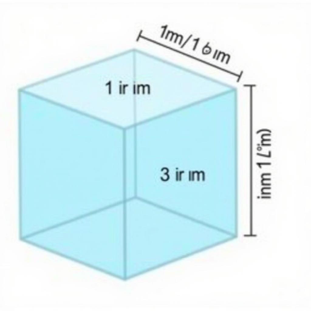 One cubic meter of water