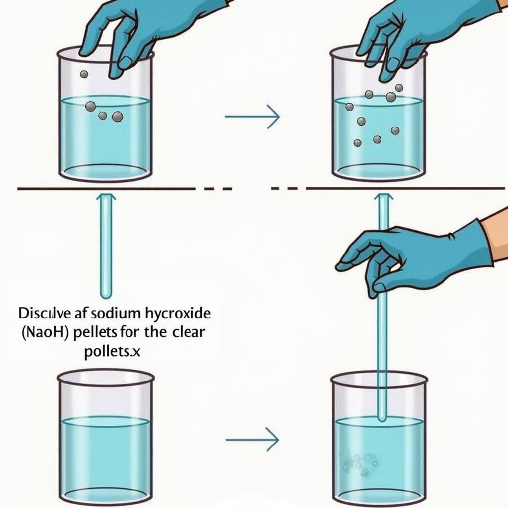 NaOH tan trong nước