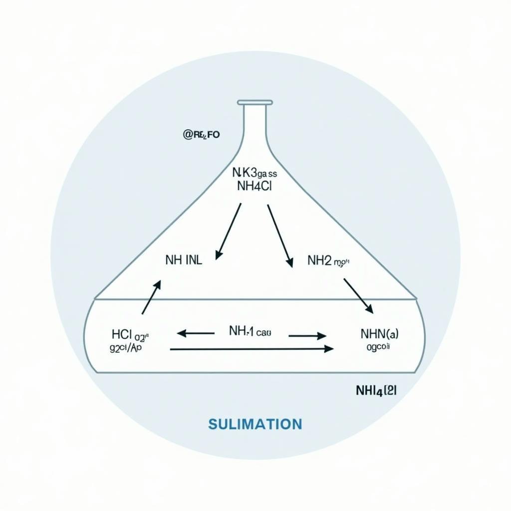 Cơ chế nhiệt phân NH4Cl