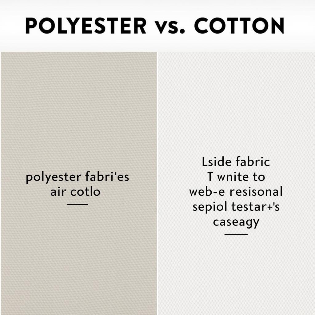 Phân biệt vải Polyester với Cotton