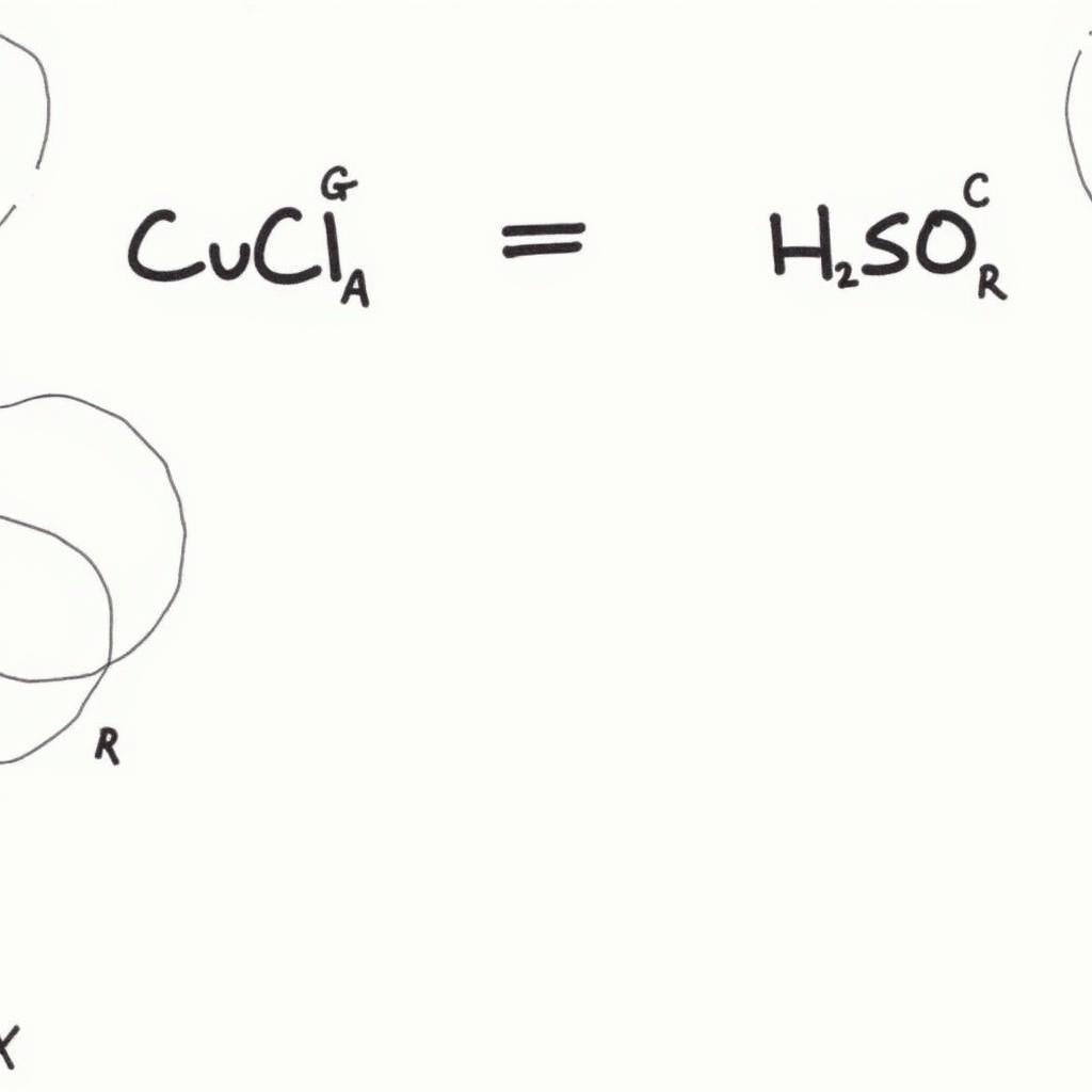 Phản ứng giữa CuCl2 và H2SO4 loãng