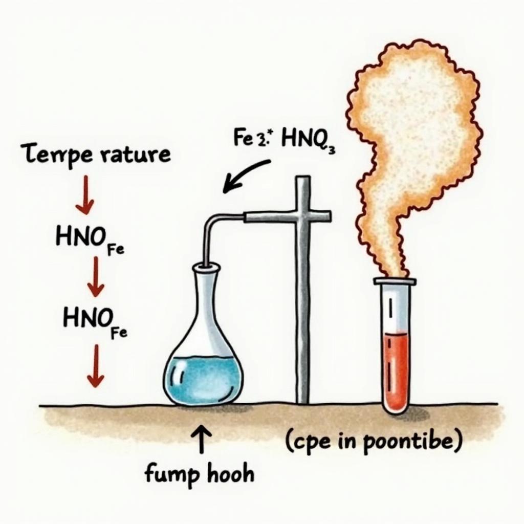 Phản ứng giữa Fe và HNO3 đặc nóng