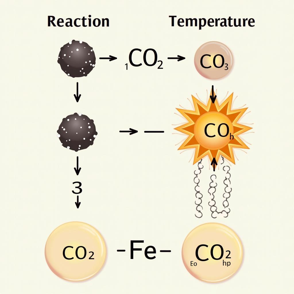 Phản ứng Fe2O3 với CO ở nhiệt độ cao