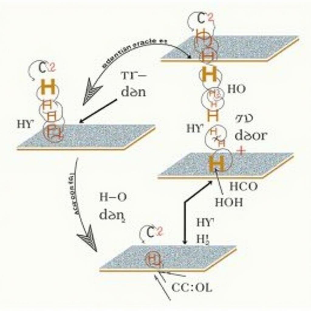 Cơ chế phản ứng HCHO + H2