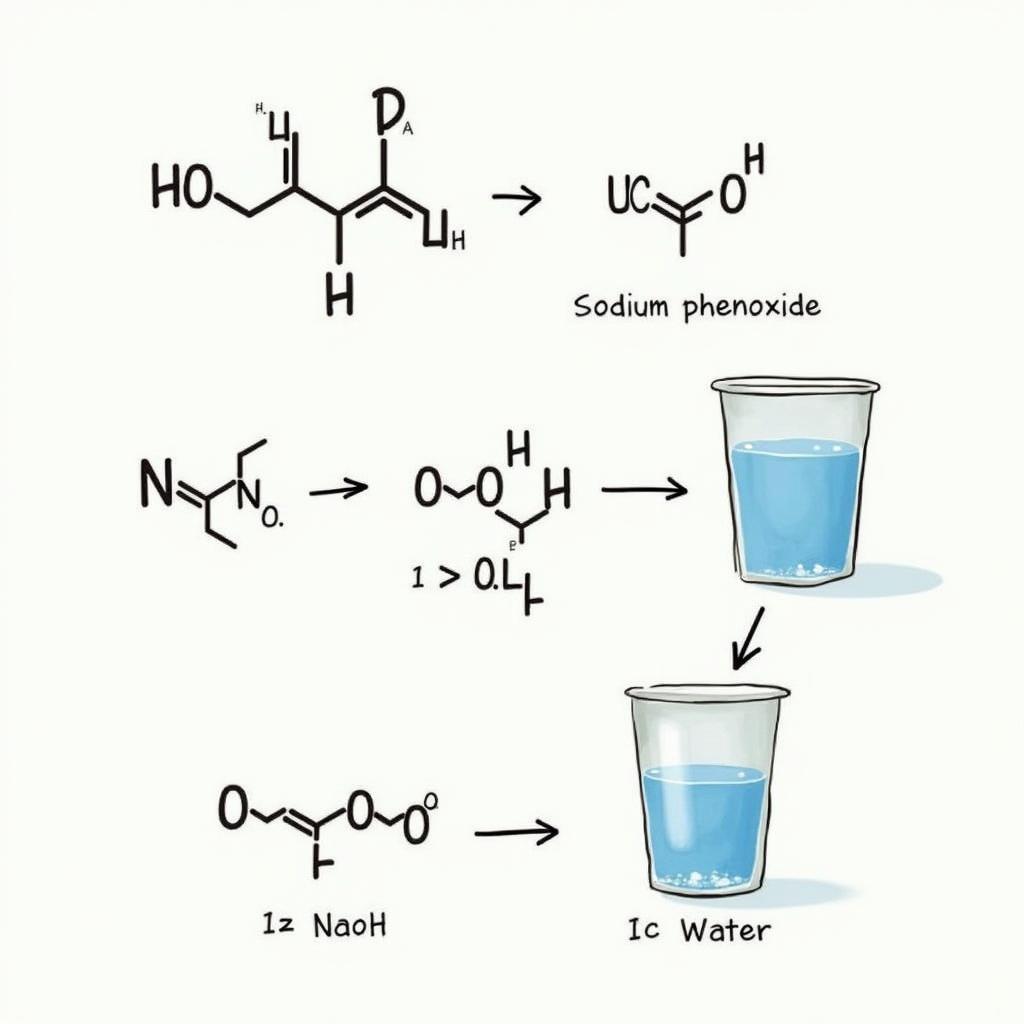 Phản ứng của phenol với NaOH