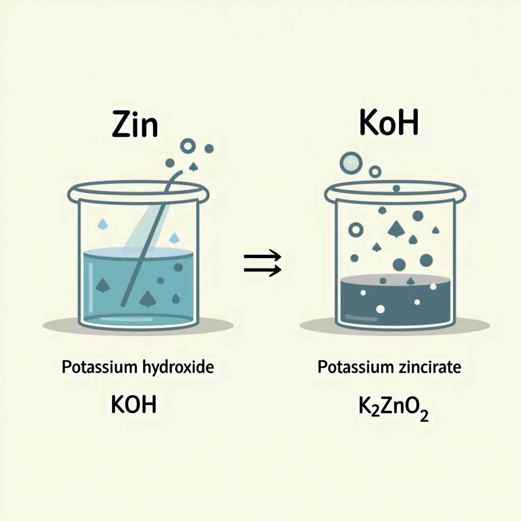 Phản ứng giữa Zn và KOH