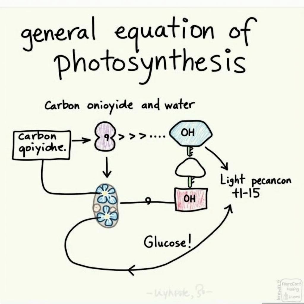 Phương trình tổng quát của quá trình quang hợp