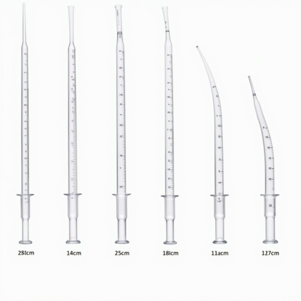 Các loại pipet thẳng