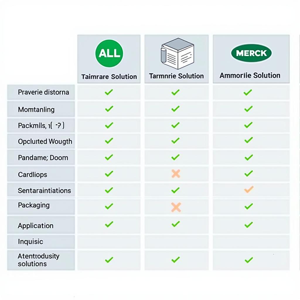 So sánh ammonia solution Merck với các sản phẩm khác