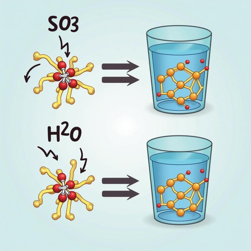 SO3 phản ứng với nước