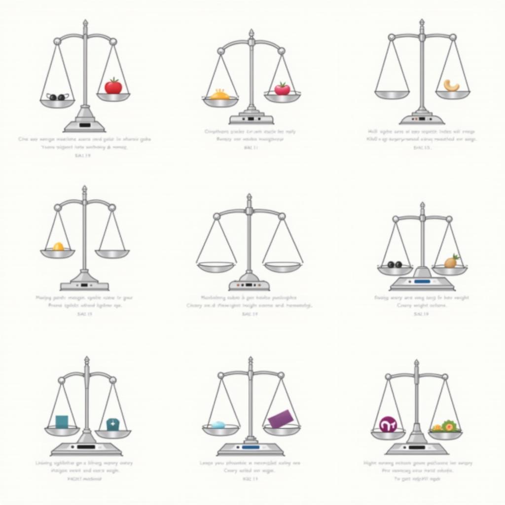 Using scales to determine weight