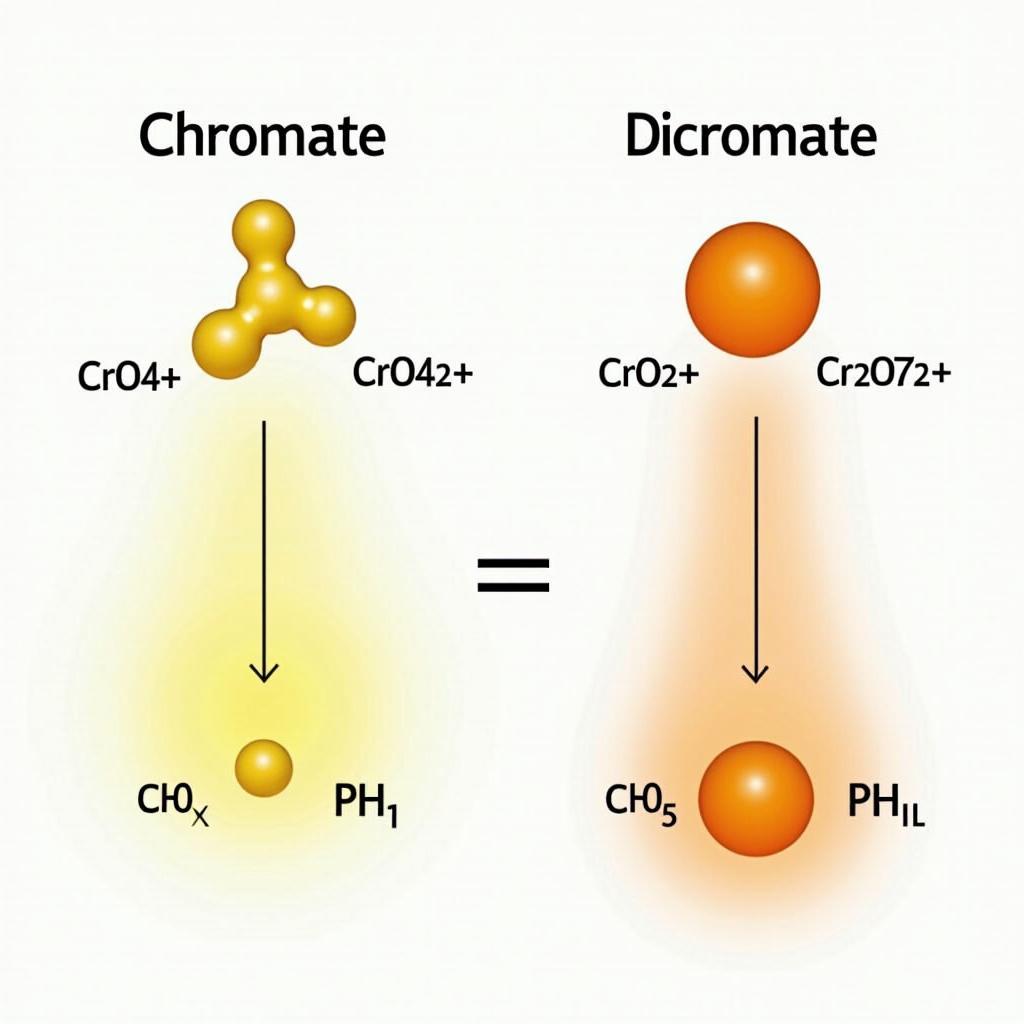 Sự khác biệt giữa cromat và đicromat