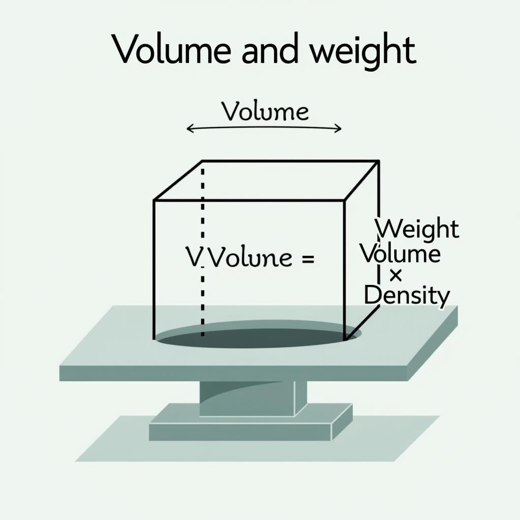 Thể tích và trọng lượng khối hộp