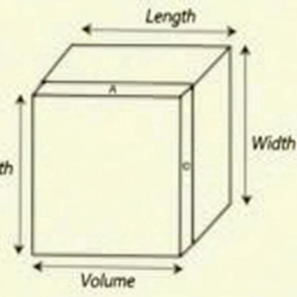 Công thức tính thể tích bể hình hộp chữ nhật