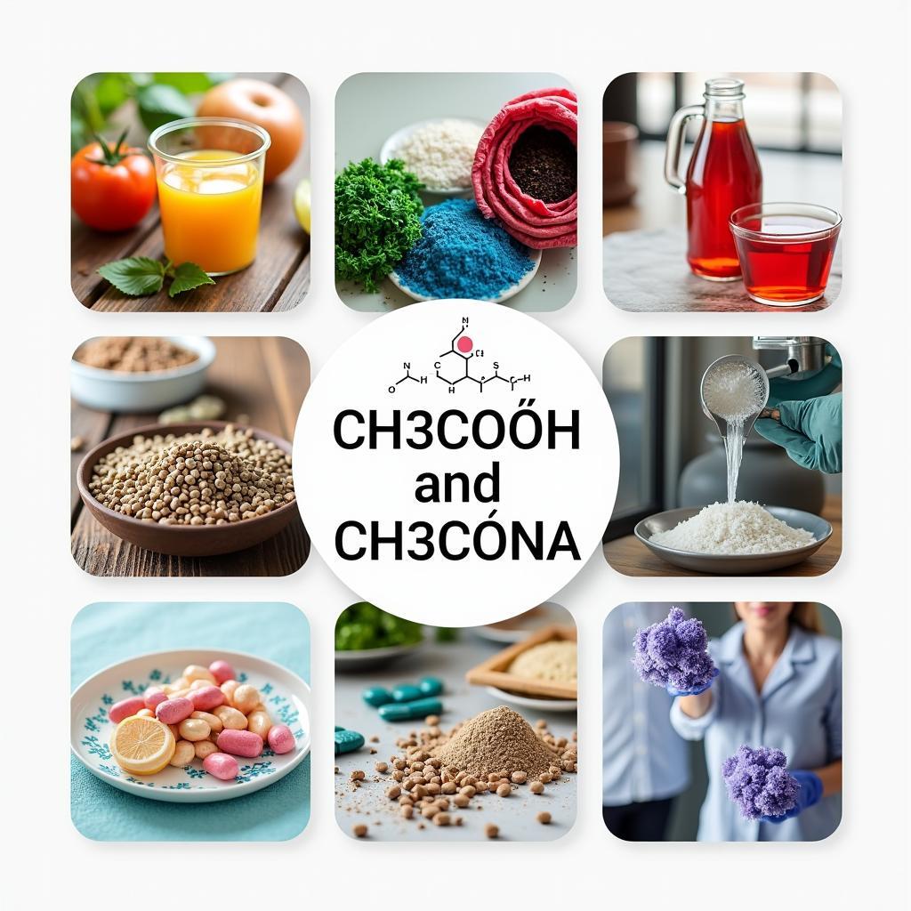 Ứng dụng của CH3COOH và CH3COONA