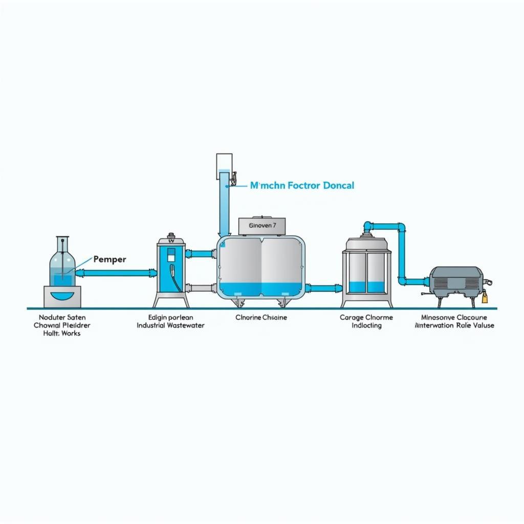 Ứng Dụng Của Clo Trong Xử Lý Nước Thải: Hình ảnh minh họa quy trình xử lý nước thải bằng clo, cho thấy hiệu quả của clo trong việc làm sạch nước thải công nghiệp.