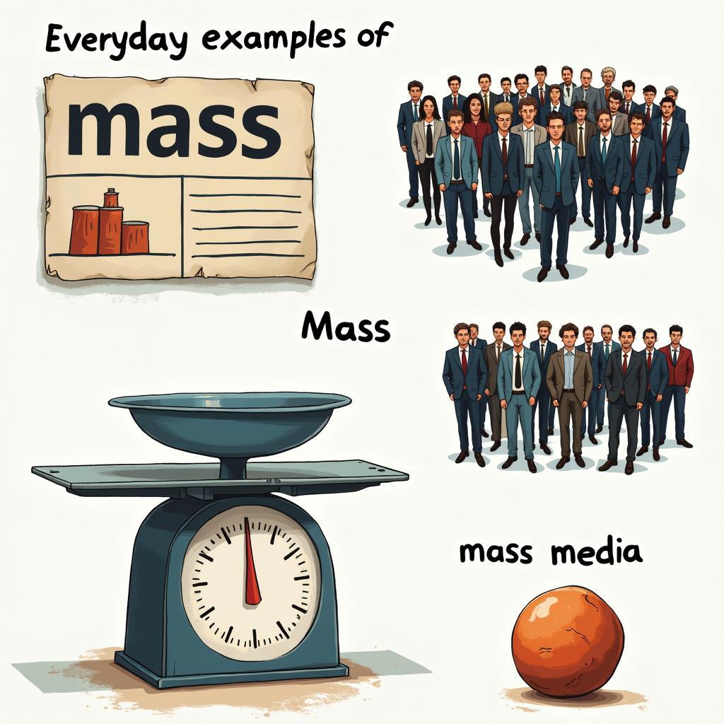 Ví dụ về "Mass" trong tiếng Anh